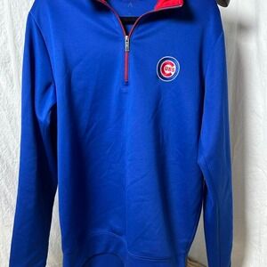 Blue‎ and red Chicago Cubs quarter zip pullover Medium #CubsNation